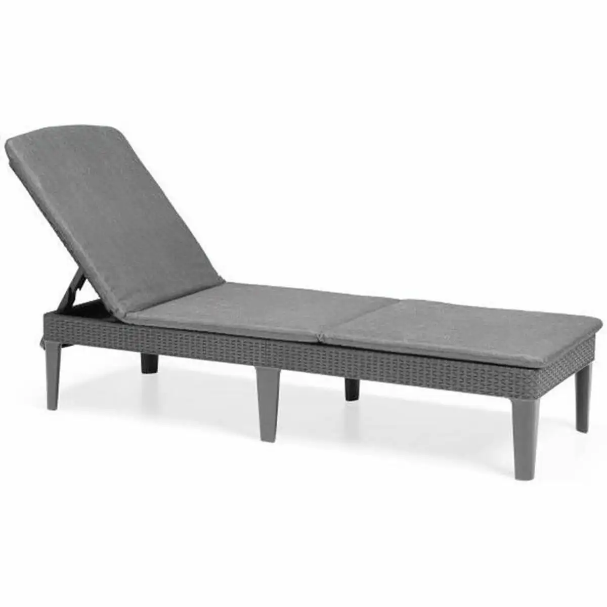 Chaise longue allibert by keter jaipur gris gris fonce 187 x 58 x 29 cm_9878. Bienvenue chez DIAYTAR SENEGAL - Où le Shopping Devient une Aventure. Découvrez notre collection diversifiée et explorez des produits qui reflètent la diversité du Sénégal.