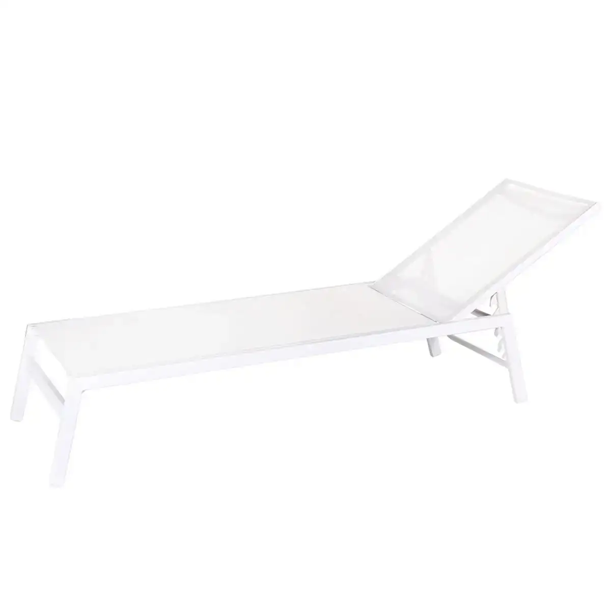Chaise longue thais 199 x 61 x 30 cm blanc_6600. DIAYTAR SENEGAL - Où Choisir Devient une Découverte. Explorez notre boutique en ligne et trouvez des articles qui vous surprennent et vous ravissent à chaque clic.