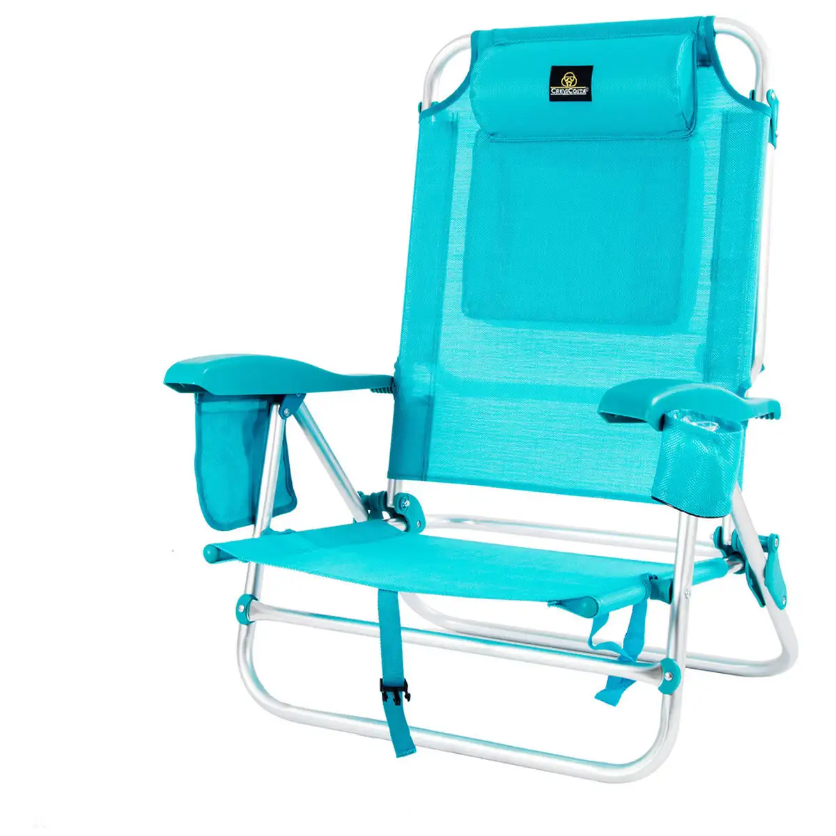 Chaise pliante avec frigo textiline coral 55 x 24 x 63 cm turquoise_2244. DIAYTAR SENEGAL - L'Odyssée du Shopping à Votre Portée. Parcourez notre boutique en ligne et partez à la découverte d'articles qui rendront chaque jour spécial.