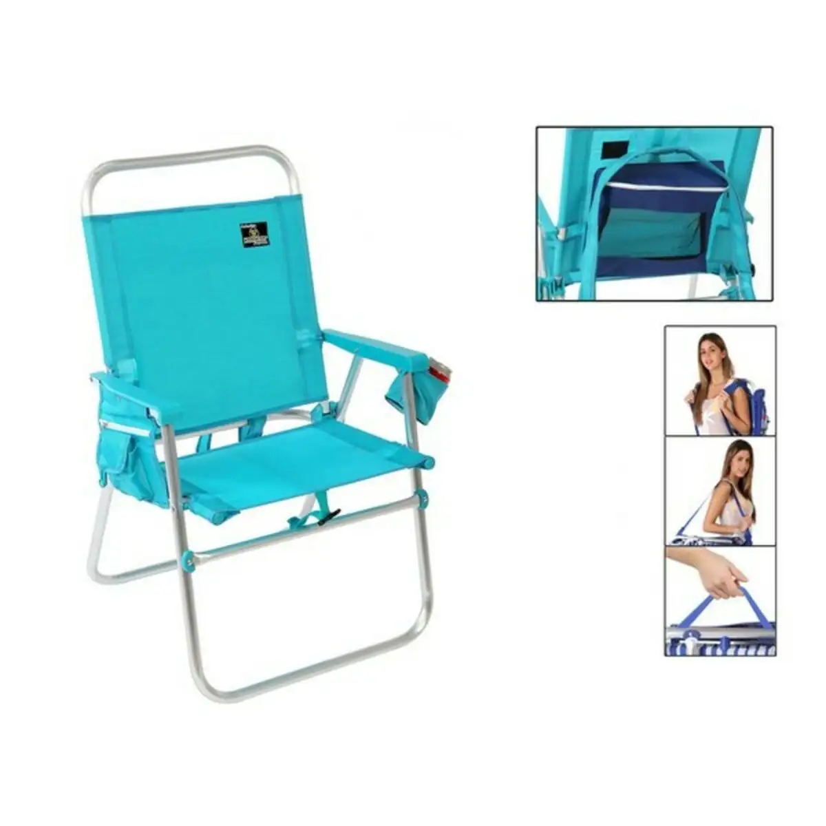 Chaise pliante bleu 117489_3088. Entrez dans le Monde Éclectique de DIAYTAR SENEGAL. Explorez nos catégories et dénichez des trésors qui reflètent la richesse et l'authenticité du Sénégal.