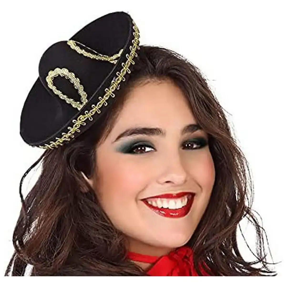 Chapeau mini noir mexicain_2346. DIAYTAR SENEGAL - Là où Choisir est une Célébration de l'Artisanat. Explorez notre gamme variée et choisissez des produits qui incarnent la tradition et le talent des artisans du Sénégal.