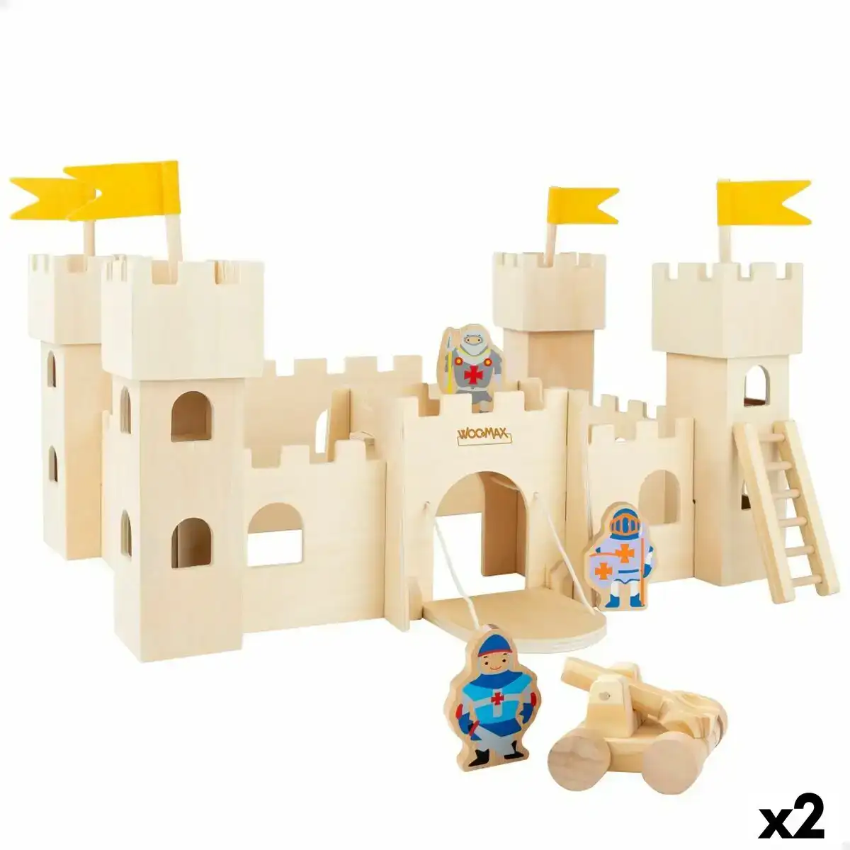 Chateau woomax 9 pieces jouet 2 unites_7889. DIAYTAR SENEGAL - Là où la Découverte est au Rendez-vous. Plongez dans notre catalogue et trouvez des articles qui éveilleront votre curiosité et élargiront vos horizons.