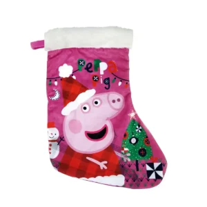 Chaussette de noel peppa pig cosy corner 42 cm polyester_5116. DIAYTAR SENEGAL - Votre Destination pour un Shopping Réfléchi. Découvrez notre gamme variée et choisissez des produits qui correspondent à vos valeurs et à votre style de vie.