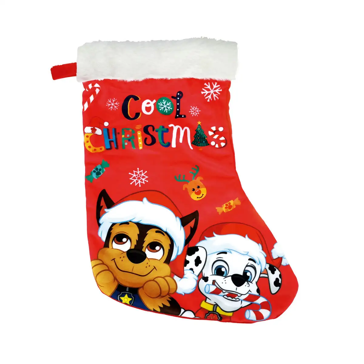 Chaussette de noel the paw patrol friendship 42 cm polyester_5165. DIAYTAR SENEGAL - Où Chaque Achat Raconte une Histoire. Explorez notre boutique en ligne et créez votre propre narration à travers notre diversité de produits, chacun portant une signification unique.