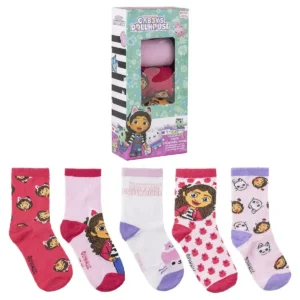 Chaussettes gabby s dollhouse 5 pieces_4761. DIAYTAR SENEGAL - Où Choisir est un Acte de Création. Naviguez à travers notre plateforme et choisissez des produits qui complètent votre histoire personnelle.