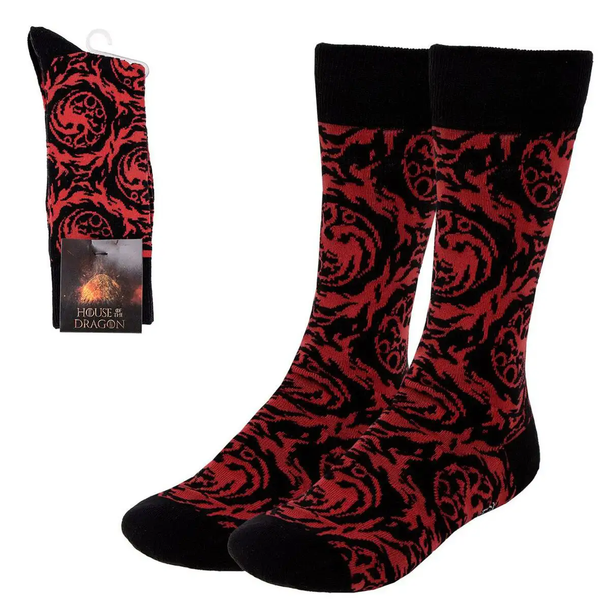 Chaussettes house of dragon targaryen noir_8761. Bienvenue sur DIAYTAR SENEGAL - Où Choisir Rime avec Qualité. Explorez notre gamme diversifiée et découvrez des articles conçus pour répondre à vos attentes élevées.