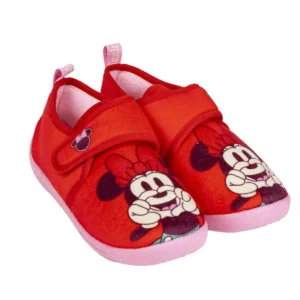 Chaussons minnie mouse velcro rouge_9291. DIAYTAR SENEGAL - Votre Marché Virtuel au Sénégal. Parcourez notre boutique en ligne pour trouver des trésors cachés, des articles indispensables du quotidien aux joyaux artistiques.