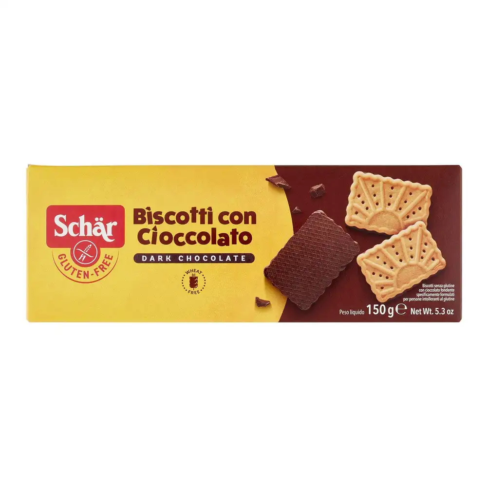 Chocolate biscuits schar biscotti chocolate negro 150 g _3396. DIAYTAR SENEGAL - Où Choisir est un Voyage Cultuel. Explorez notre boutique en ligne et découvrez des produits qui célèbrent la richesse et la diversité culturelle du Sénégal.