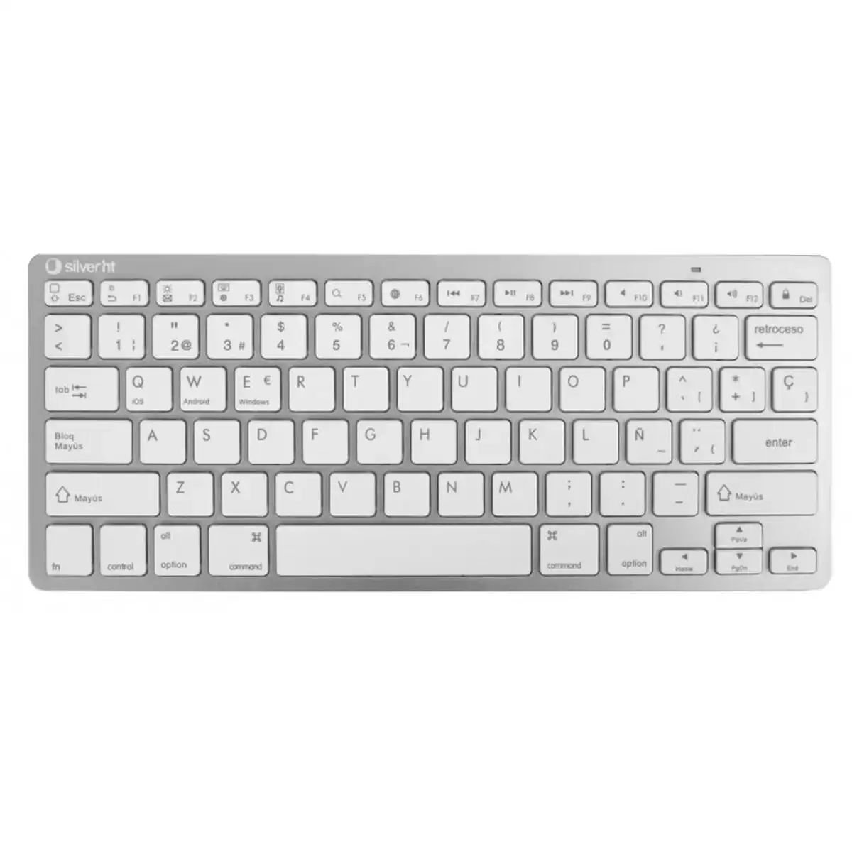 Clavier silver ht teclado inalambrico colors edition blanco espagnol qwerty argente_5655. Bienvenue chez DIAYTAR SENEGAL - Où le Shopping Devient une Aventure. Découvrez notre collection diversifiée et explorez des produits qui reflètent la diversité du Sénégal.