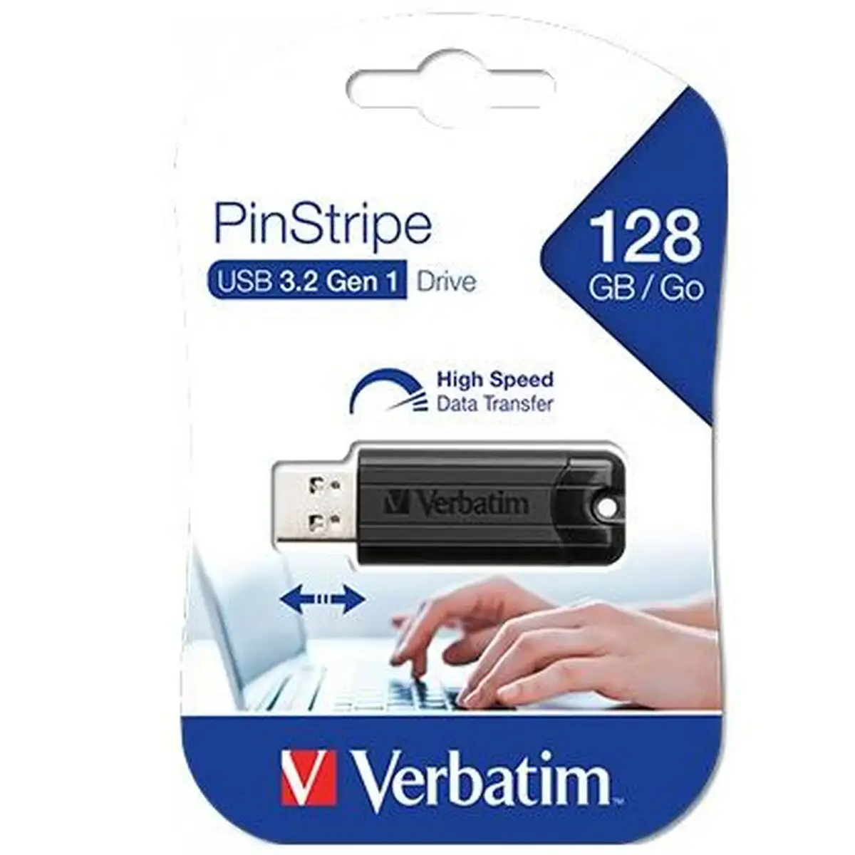 Cle usb verbatim pinstripe 3 0 porte cles noir 128 gb_5579. DIAYTAR SENEGAL - Où Choisir Devient une Découverte. Explorez notre boutique en ligne et trouvez des articles qui vous surprennent et vous ravissent à chaque clic.