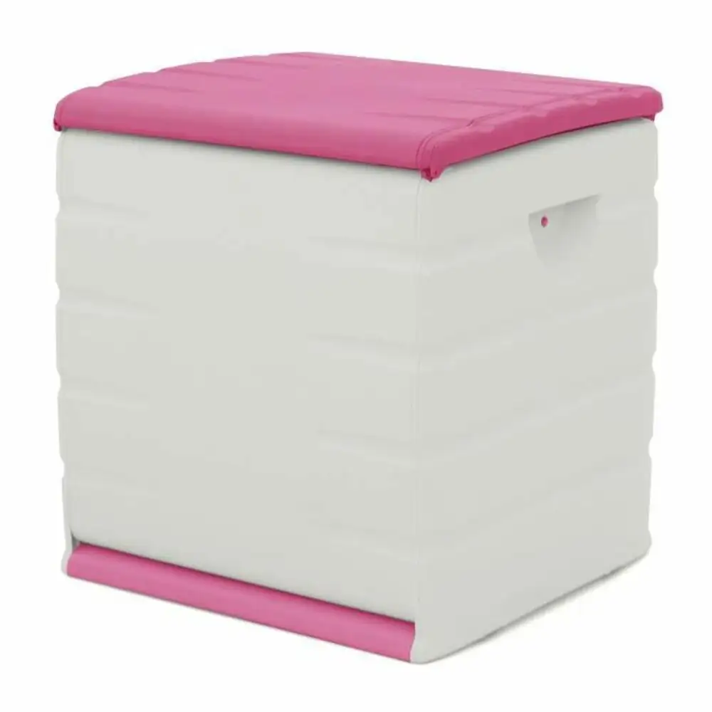 Coffre plastiken 60 x 61 x 53 cm beige fuchsia plastique_3172. DIAYTAR SENEGAL - Où Choisir Devient un Plaisir. Découvrez notre boutique en ligne et choisissez parmi une variété de produits qui satisferont tous vos besoins.