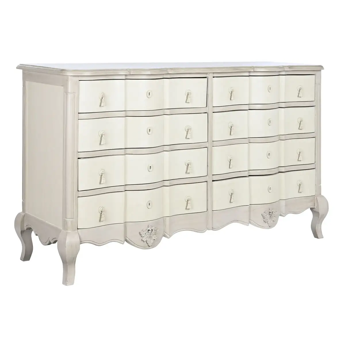 Commode dkd home decor 155 x 51 5 x 90 5 cm blanc creme bois de manguier bois mdf_5099. DIAYTAR SENEGAL - Votre Plateforme pour un Shopping Inspiré. Explorez nos offres variées et découvrez des articles qui stimulent votre créativité et embellissent votre vie.