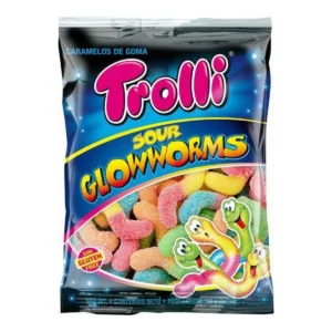 Confiseries trolli glowworms 100 g _8613. DIAYTAR SENEGAL - L'Art de Vivre l'Excellence au Quotidien. Explorez notre gamme et choisissez des produits qui ajoutent une note de prestige à votre vie.