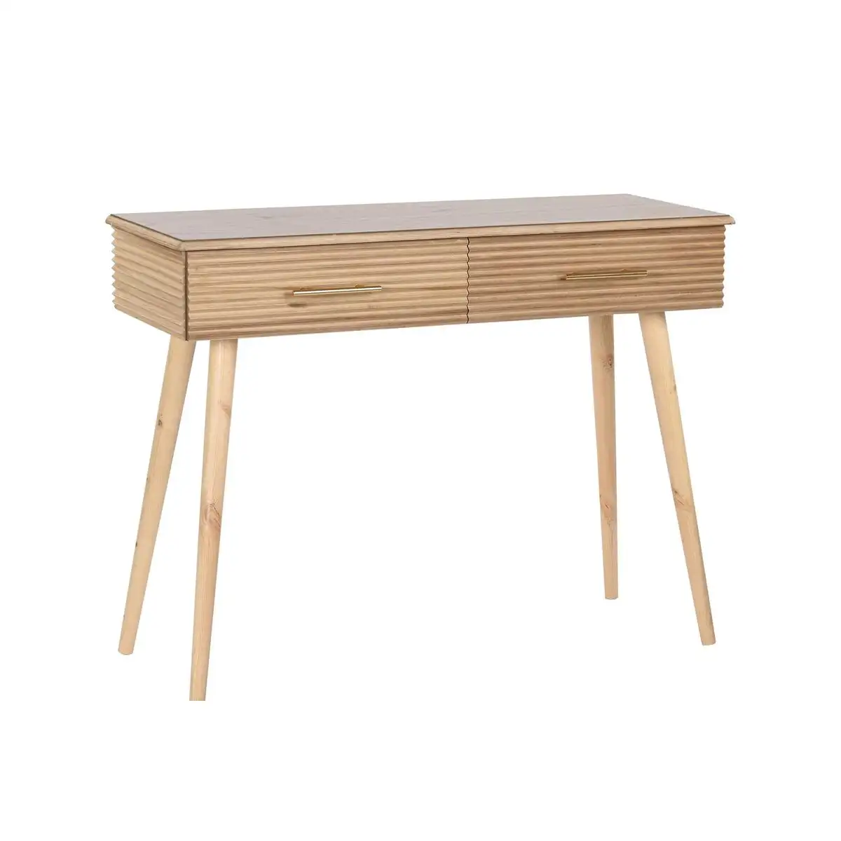 Console dkd home decor 100 x 40 x 76 cm dore marron clair bois de paulownia bois mdf_5002. Bienvenue sur DIAYTAR SENEGAL - Où Chaque Produit a son Histoire. Découvrez notre sélection unique et choisissez des articles qui racontent la richesse culturelle et artistique du Sénégal.