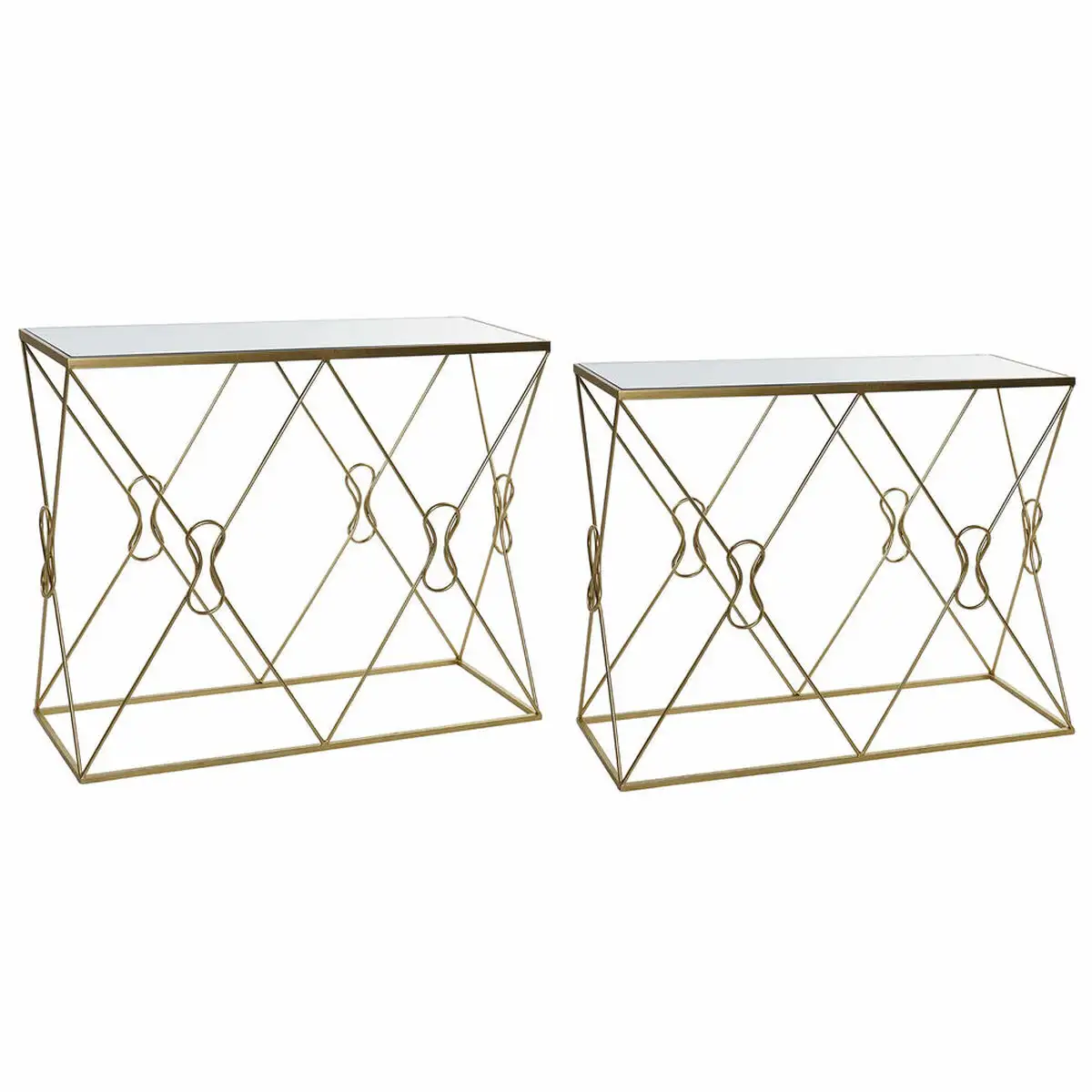 Console dkd home decor miroir dore metal 102 x 36 x 81 cm 97 x 31 x 76 cm 2 pcs _1341. Bienvenue chez DIAYTAR SENEGAL - Où Chaque Produit a son Âme. Découvrez notre gamme et choisissez des articles qui résonnent avec votre personnalité et vos valeurs.