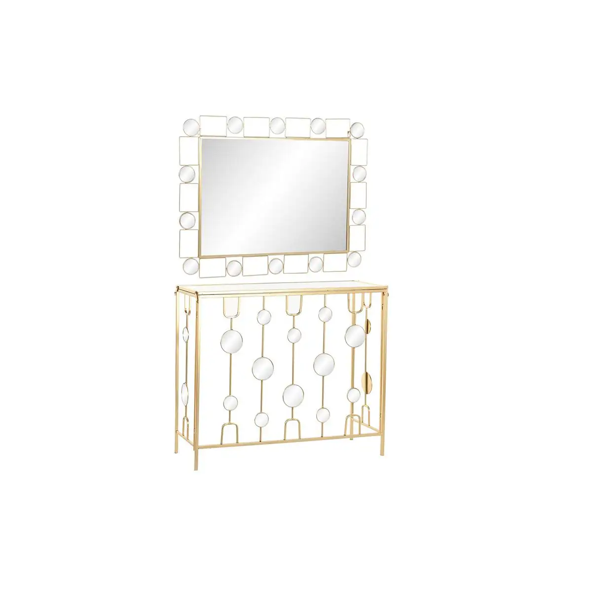 Console dkd home decor miroir dore metal 92 x 32 x 78 cm _3225. Entrez dans l'Univers de DIAYTAR SENEGAL - Où Choisir est un Plaisir. Explorez notre gamme variée et trouvez des articles qui parlent à votre cœur et à votre style.