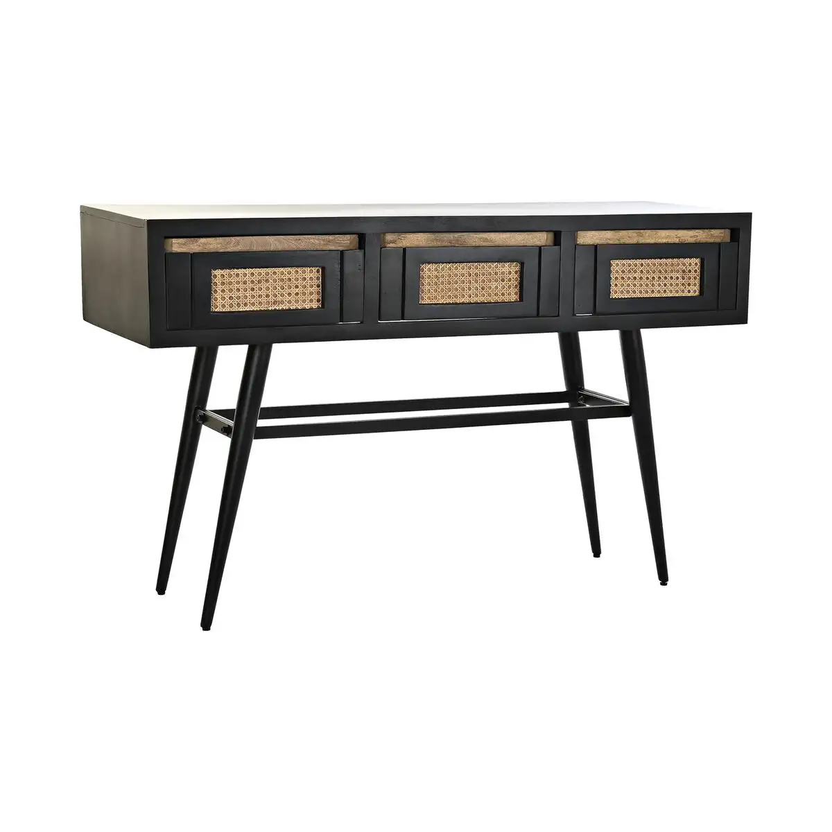 Console dkd home decor naturel noir rotin bois de manguier 125 x 40 x 76 cm _6399. Plongez dans le Monde de DIAYTAR SENEGAL - Où Chaque Article Raconte une Histoire. Explorez notre vaste assortiment et choisissez des produits qui vous parlent et reflètent votre style unique.