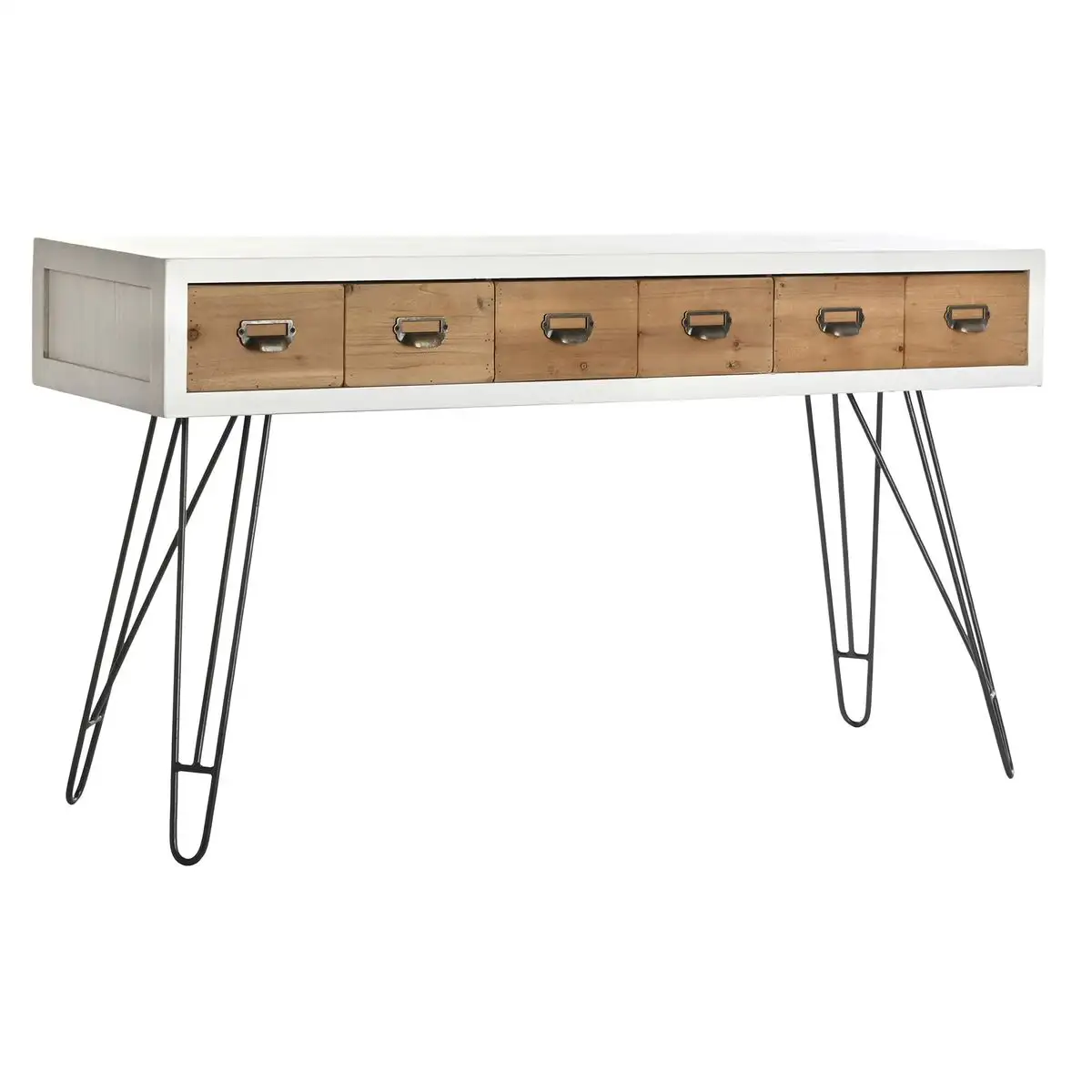 Console dkd home decor sapin naturel metal blanc 140 x 40 x 77 cm _7712. DIAYTAR SENEGAL - Votre Destination pour un Shopping Réfléchi. Découvrez notre gamme variée et choisissez des produits qui correspondent à vos valeurs et à votre style de vie.