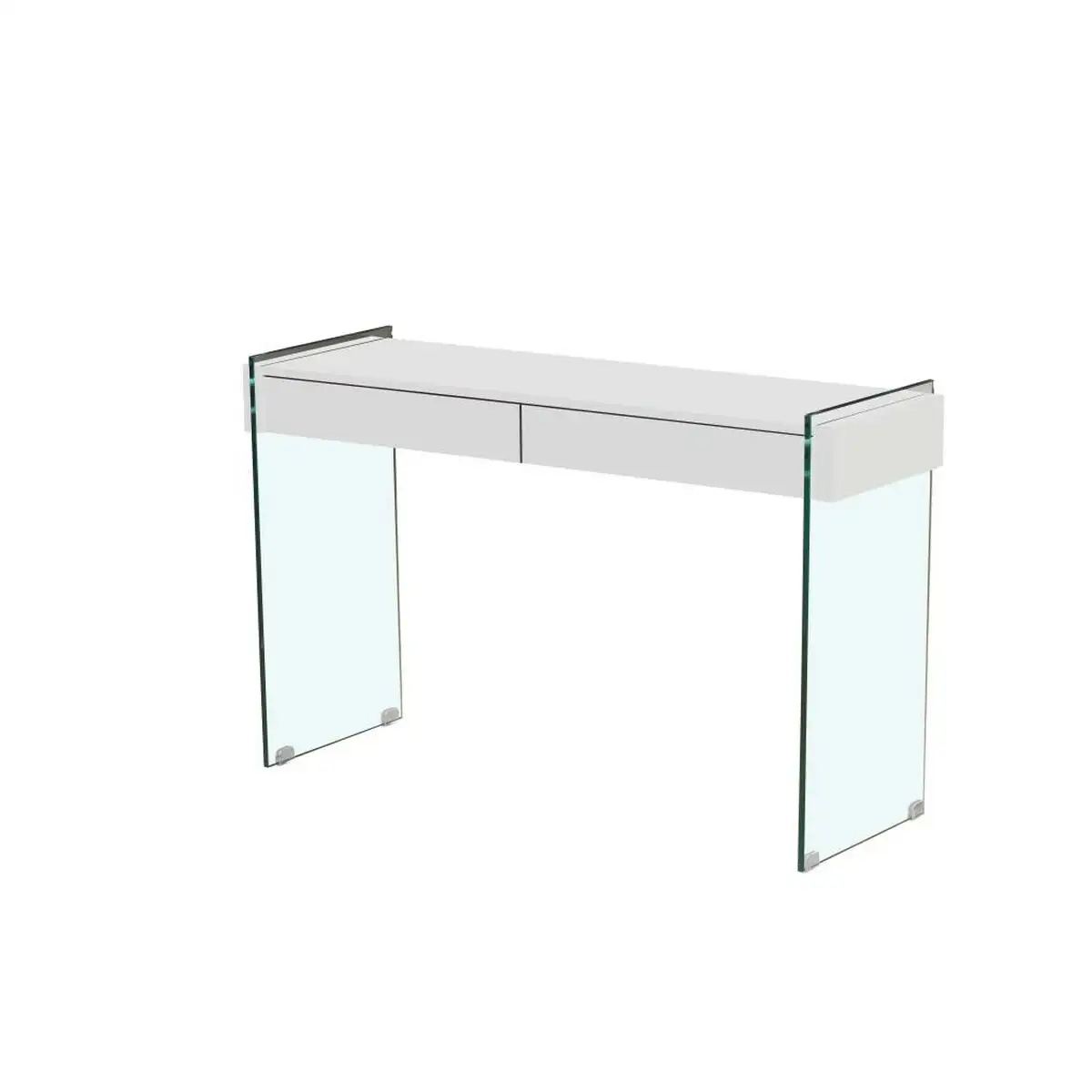 Console dkd home decor verre transparent blanc 120 x 40 x 76 cm bois mdf_6339. DIAYTAR SENEGAL - Votre Passage vers le Chic et l'Élégance. Naviguez à travers notre boutique en ligne pour trouver des produits qui ajoutent une touche sophistiquée à votre style.