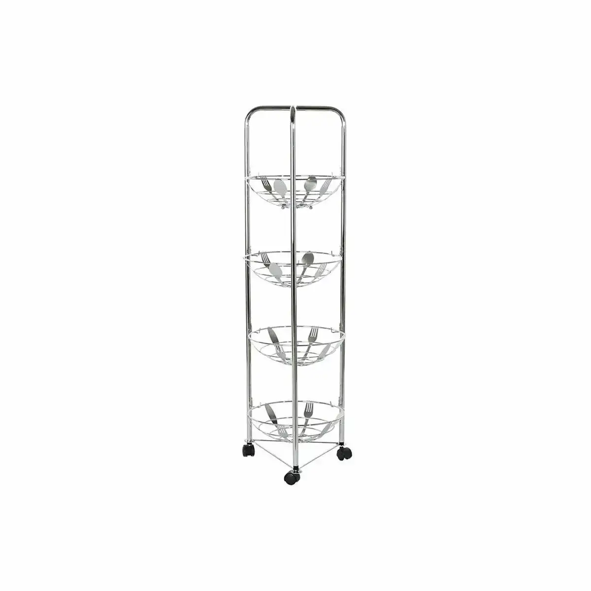 Coupe a fruits dkd home decor 28 x 28 x 95 cm argente chrome metallique inoxydable_6761. DIAYTAR SENEGAL - Là où le Chic Rencontre la Tradition. Naviguez à travers notre catalogue et choisissez des produits qui équilibrent l'élégance intemporelle et l'innovation moderne.