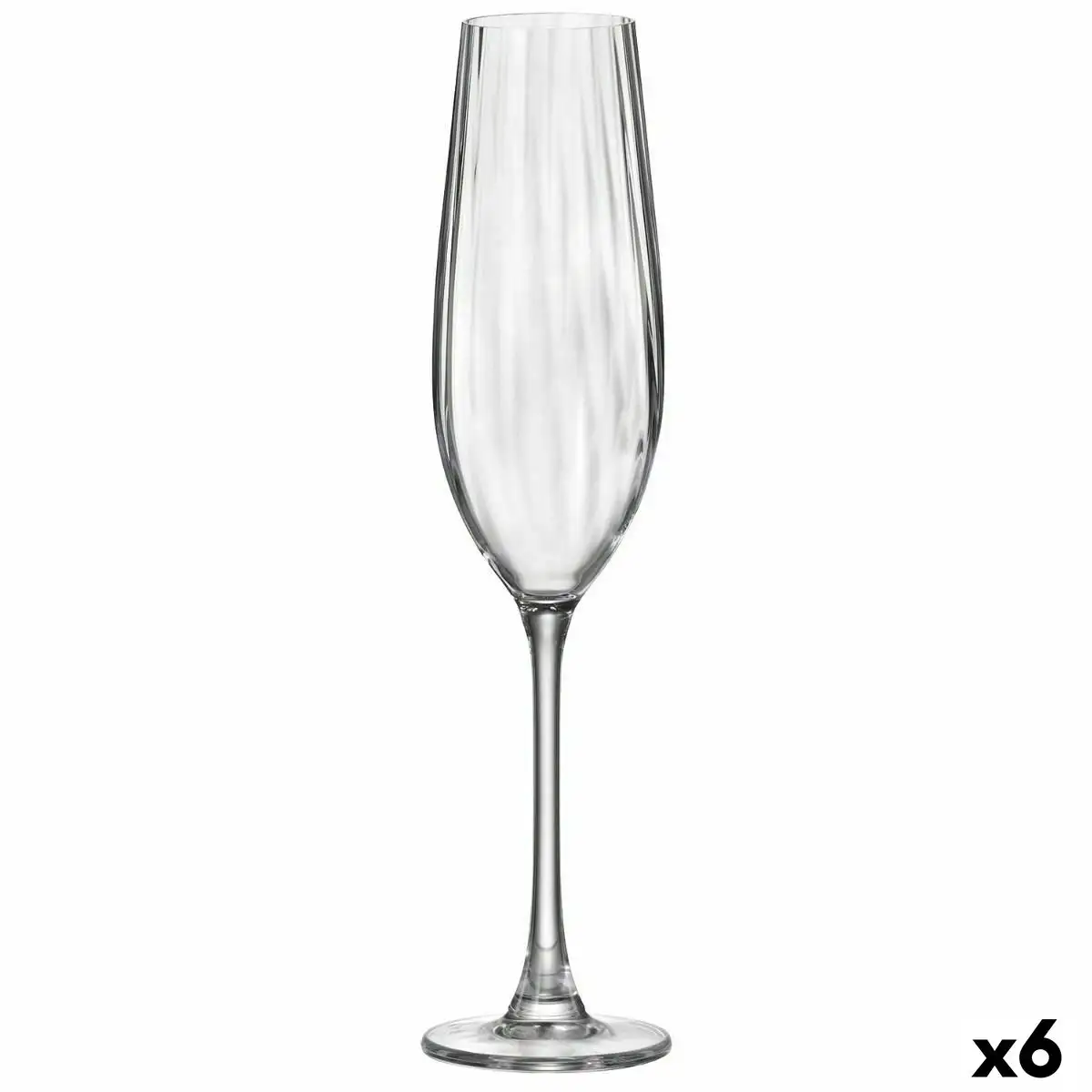 Coupe de champagne bohemia crystal optic transparent verre 260 ml 6 unites _5497. DIAYTAR SENEGAL - Où Choisir Devient un Plaisir. Découvrez notre boutique en ligne et choisissez parmi une variété de produits qui satisferont tous vos besoins.