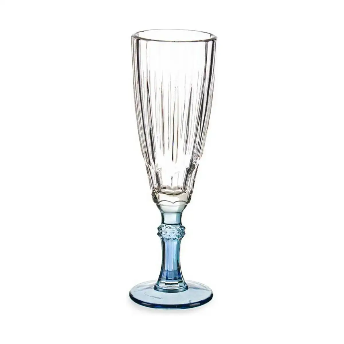 Coupe de champagne exotic verre bleu 170 ml_9689. Plongez dans l'Univers de DIAYTAR SENEGAL - Où la Qualité et la Diversité se rencontrent. Parcourez nos rayons virtuels pour trouver des produits répondant à tous les besoins, du confort de votre foyer.