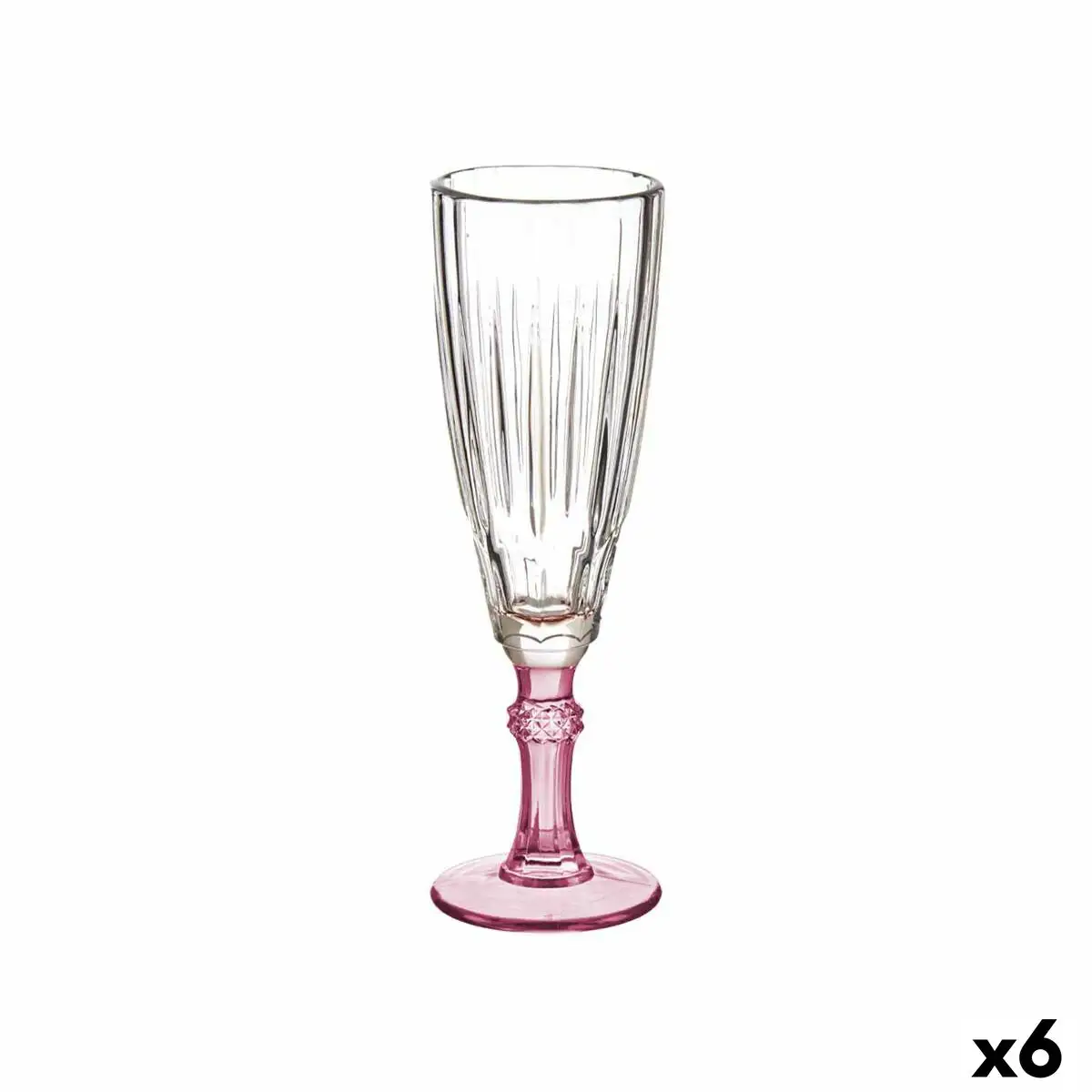 Coupe de champagne verre rose 6 unites 170 ml _4438. DIAYTAR SENEGAL - Votre Portail Vers l'Exclusivité. Explorez notre boutique en ligne pour trouver des produits uniques et exclusifs, conçus pour les amateurs de qualité.