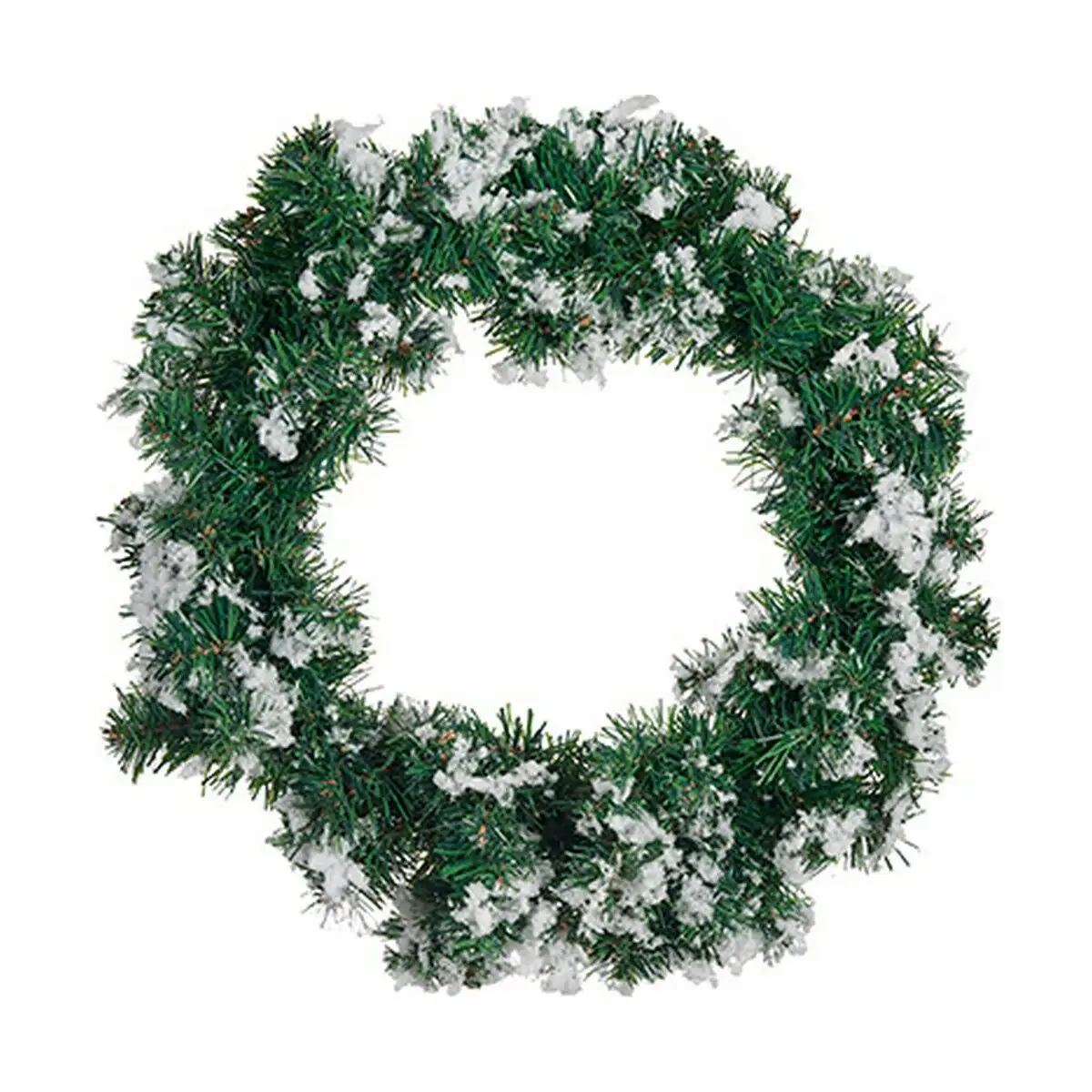 Couronne de noel flocons de neige blanc vert_8929. DIAYTAR SENEGAL - Votre Portail Vers l'Élégance Accessible. Parcourez notre boutique en ligne pour découvrir des produits qui incarnent le luxe à des prix abordables.