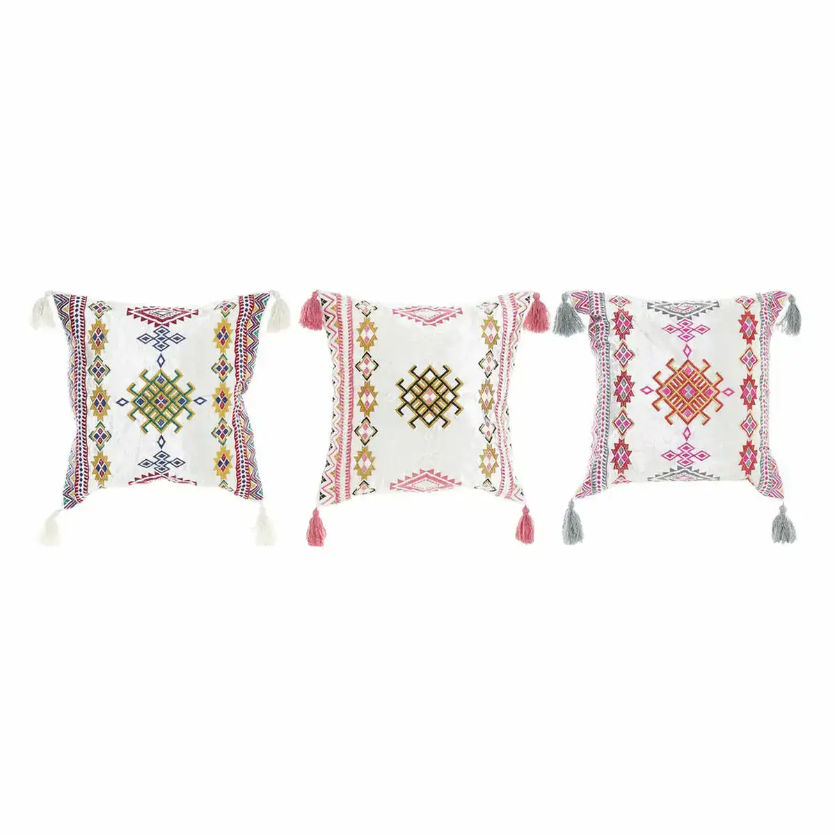 Coussin dkd home decor 8424001817528 multicouleur arabe 40 x 10 x 40 cm frange 3 pieces _8003. Bienvenue chez DIAYTAR SENEGAL - Votre Porte d'Accès à la Diversité. Découvrez notre boutique en ligne et choisissez parmi une pléthore d'articles qui célèbrent la richesse culturelle du Sénégal et au-delà.