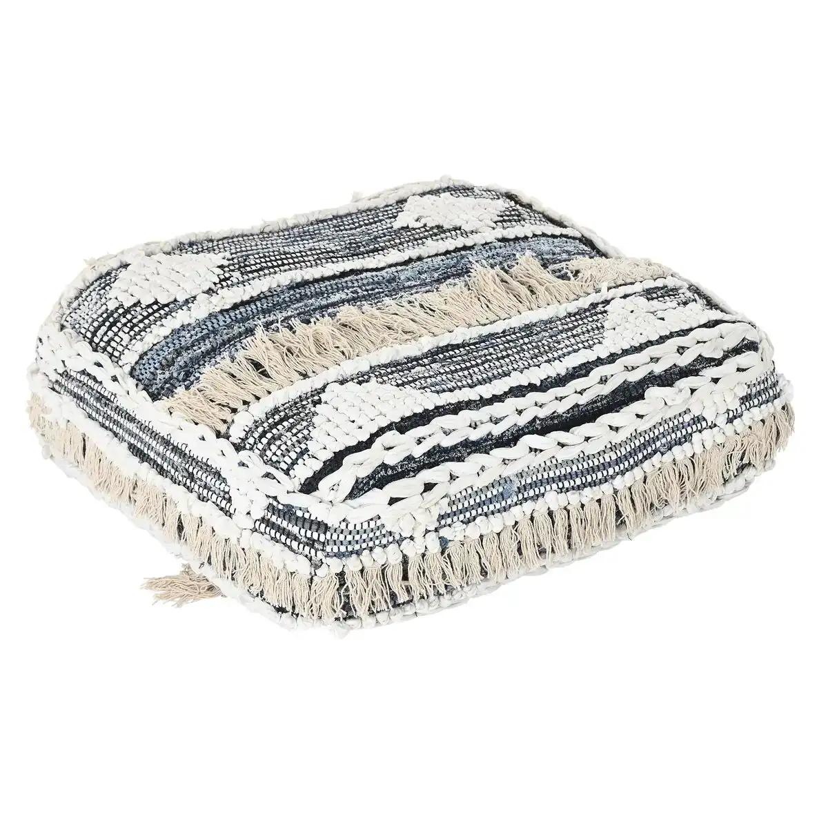 Coussin dkd home decor de sol noir rayures 60 x 60 x 25 cm_9720. Découvrez DIAYTAR SENEGAL - Votre Source de Produits Variés et un Service Exceptionnel. Parcourez nos catégories et bénéficiez d'un service client dévoué, prêt à vous guider à chaque étape.