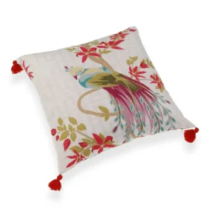Coussin versa rose oiseau polyester 45 x 45 cm _9301. Bienvenue chez DIAYTAR SENEGAL - Où le Shopping Devient une Aventure. Découvrez notre collection diversifiée et explorez des produits qui reflètent la diversité du Sénégal.