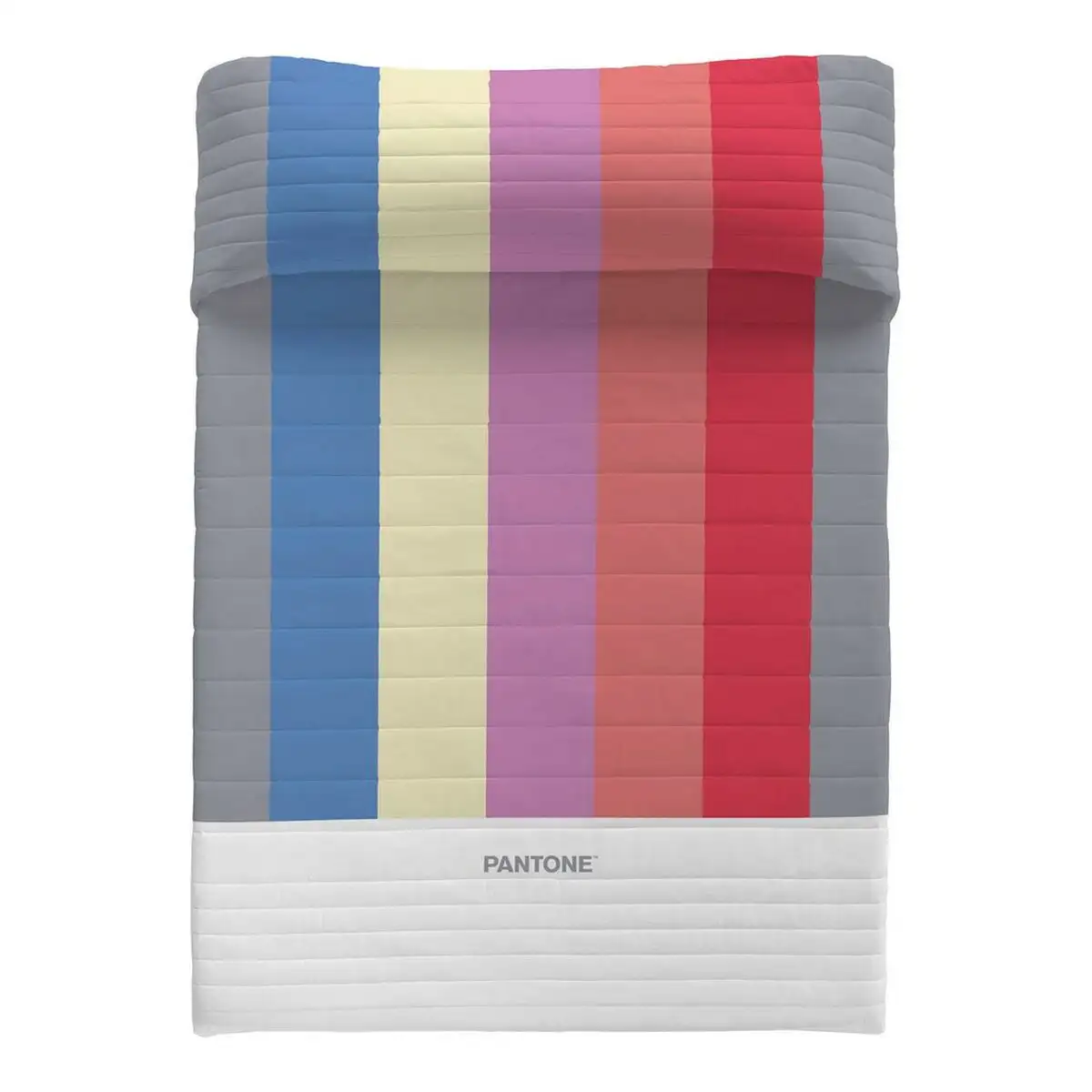 Couvre lit pantone stripes 240 x 260 cm_6731. Bienvenue chez DIAYTAR SENEGAL - Votre Porte d'Accès à la Diversité. Découvrez notre boutique en ligne et choisissez parmi une pléthore d'articles qui célèbrent la richesse culturelle du Sénégal et au-delà.