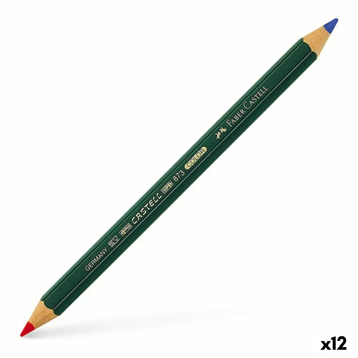 Crayon faber castell 873 color rouge bleu 4 3 mm 12 unites _3851. DIAYTAR SENEGAL - Là où le Chic Rencontre la Tradition. Naviguez à travers notre catalogue et choisissez des produits qui équilibrent l'élégance intemporelle et l'innovation moderne.