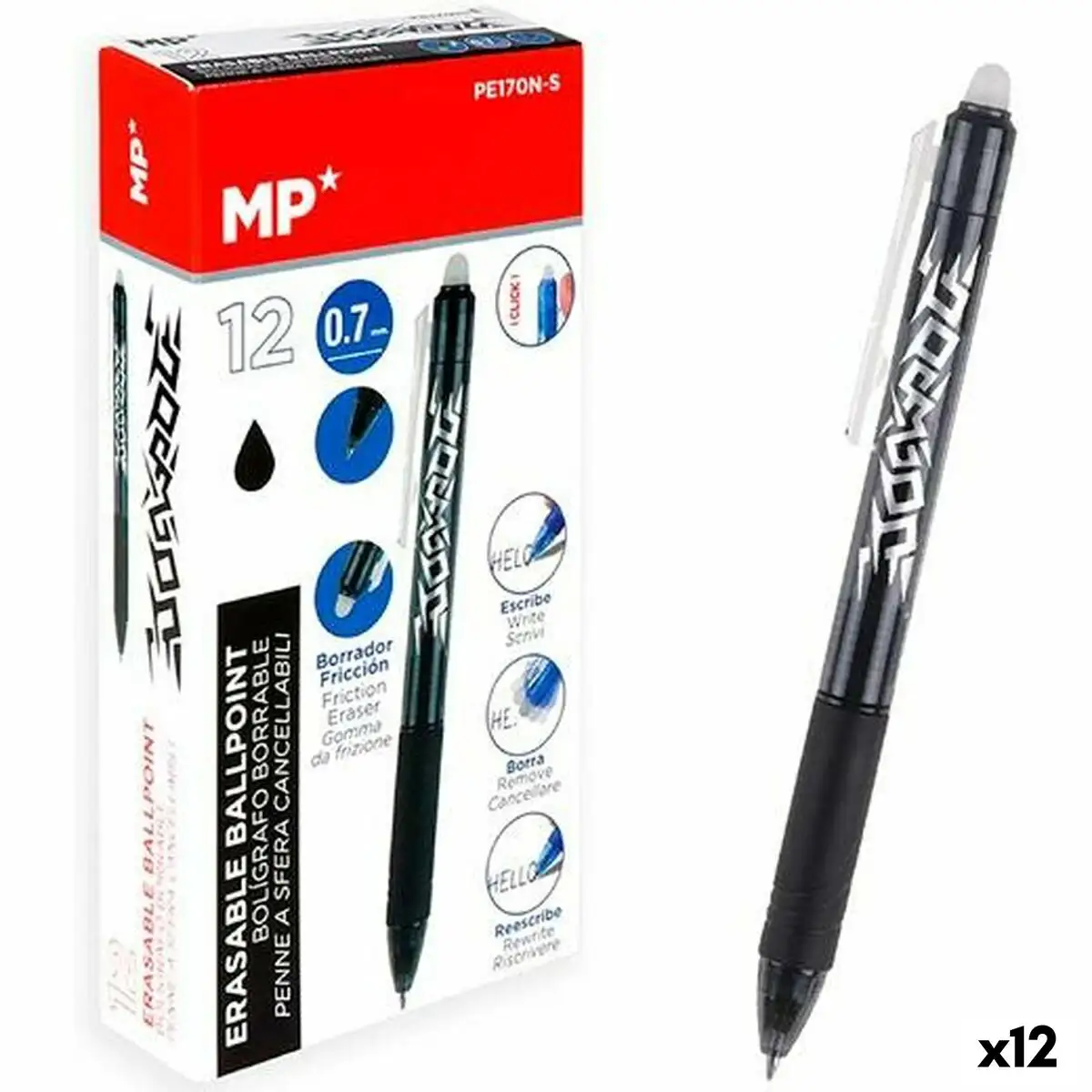 Crayon mp encre effacable 0 7 mm 12 unites _7927. DIAYTAR SENEGAL - Où Chaque Produit est une Histoire à Raconter. Découvrez notre sélection de produits qui vous permettent de créer votre propre récit à travers vos achats.