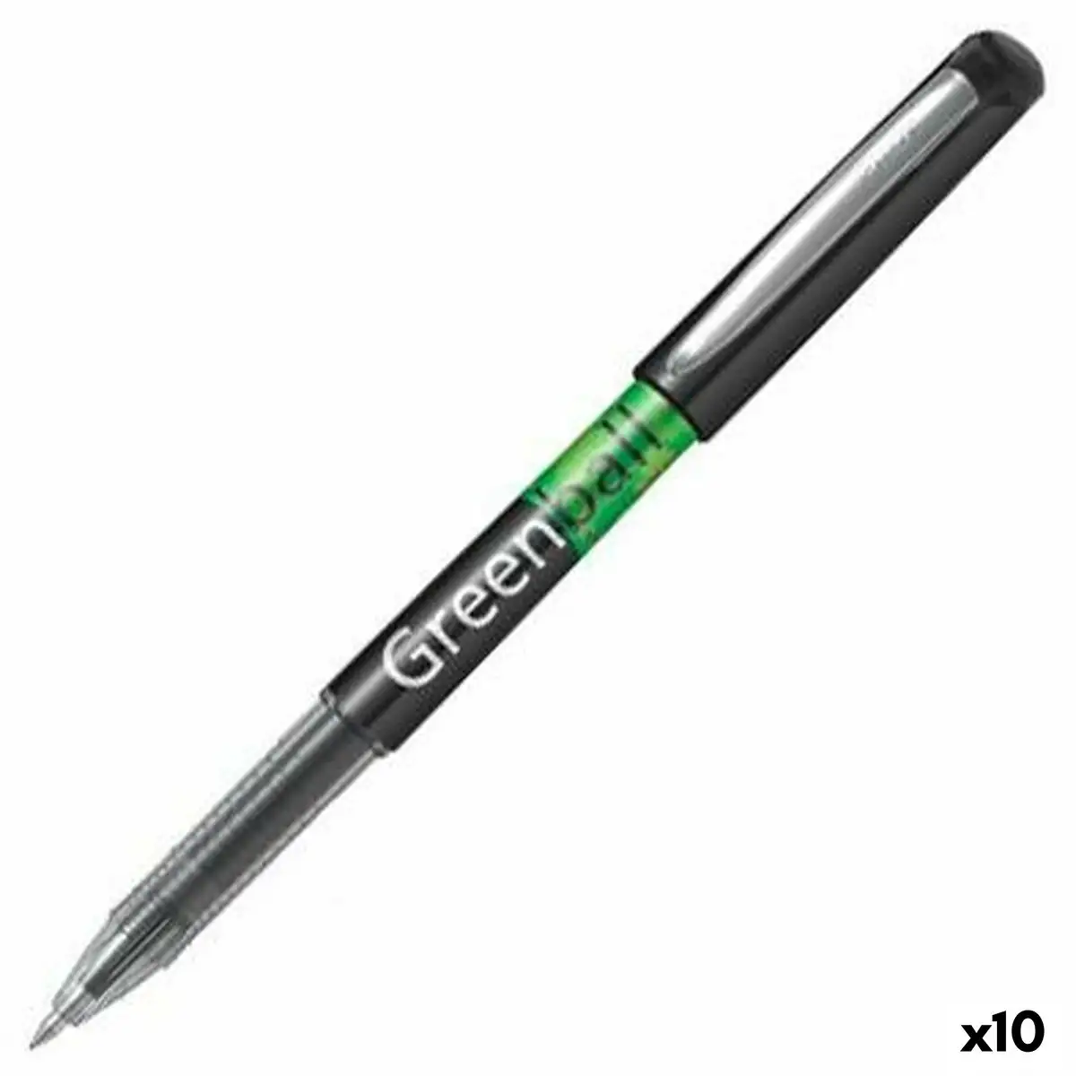 Crayon roller pilot green ball 0 7 mm noir recyclado 10 unites_9681. DIAYTAR SENEGAL - L'Art de Choisir, l'Art de S'émerveiller. Explorez notre boutique en ligne et choisissez des articles qui éveillent votre sens de l'émerveillement.