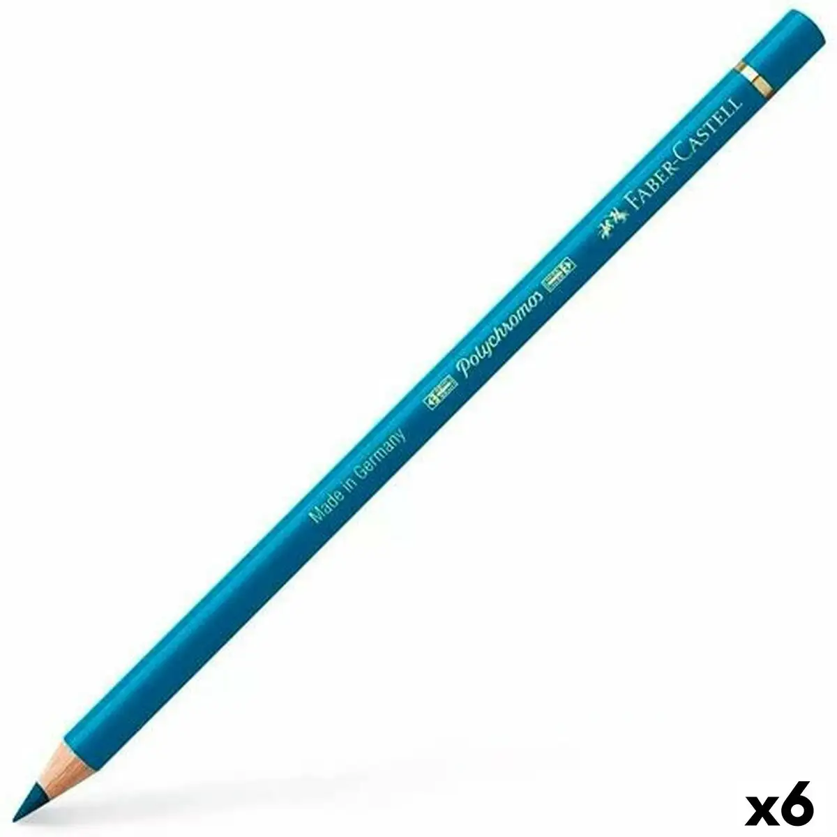 Crayons de couleur faber castell polychromos turquoise bleu de colbat 6 unites _2239. DIAYTAR SENEGAL - L'Écrin de Vos Désirs Shopping. Parcourez notre boutique en ligne et explorez des produits minutieusement choisis pour répondre à vos envies les plus exigeantes.