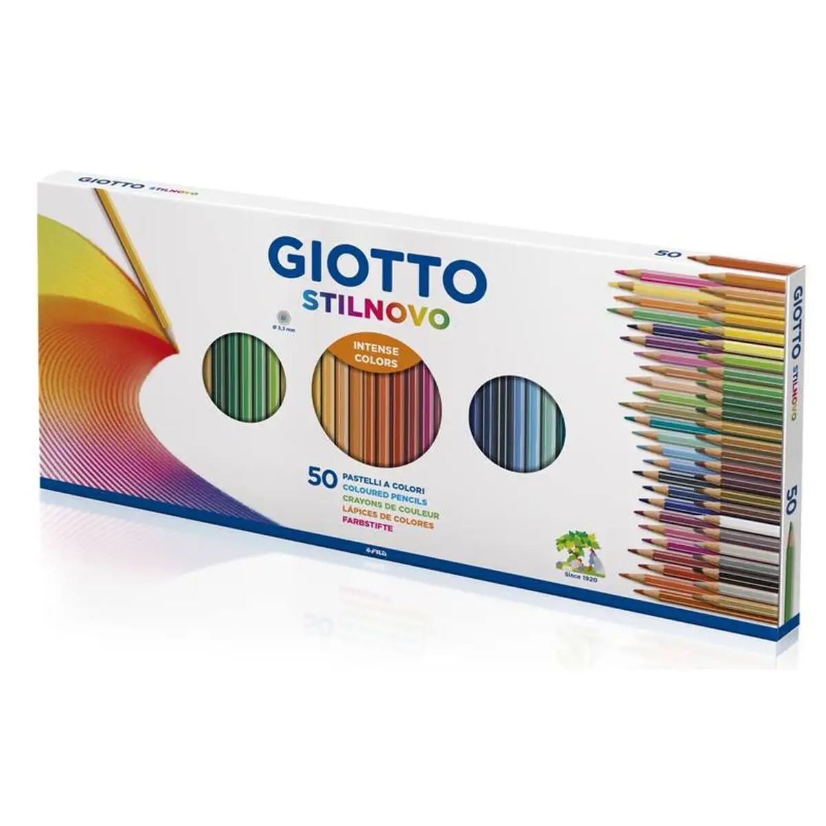 Crayons de couleur giotto stilnovo multicouleur 50 pieces_6261. DIAYTAR SENEGAL - Votre Passage vers le Chic et l'Élégance. Naviguez à travers notre boutique en ligne pour trouver des produits qui ajoutent une touche sophistiquée à votre style.