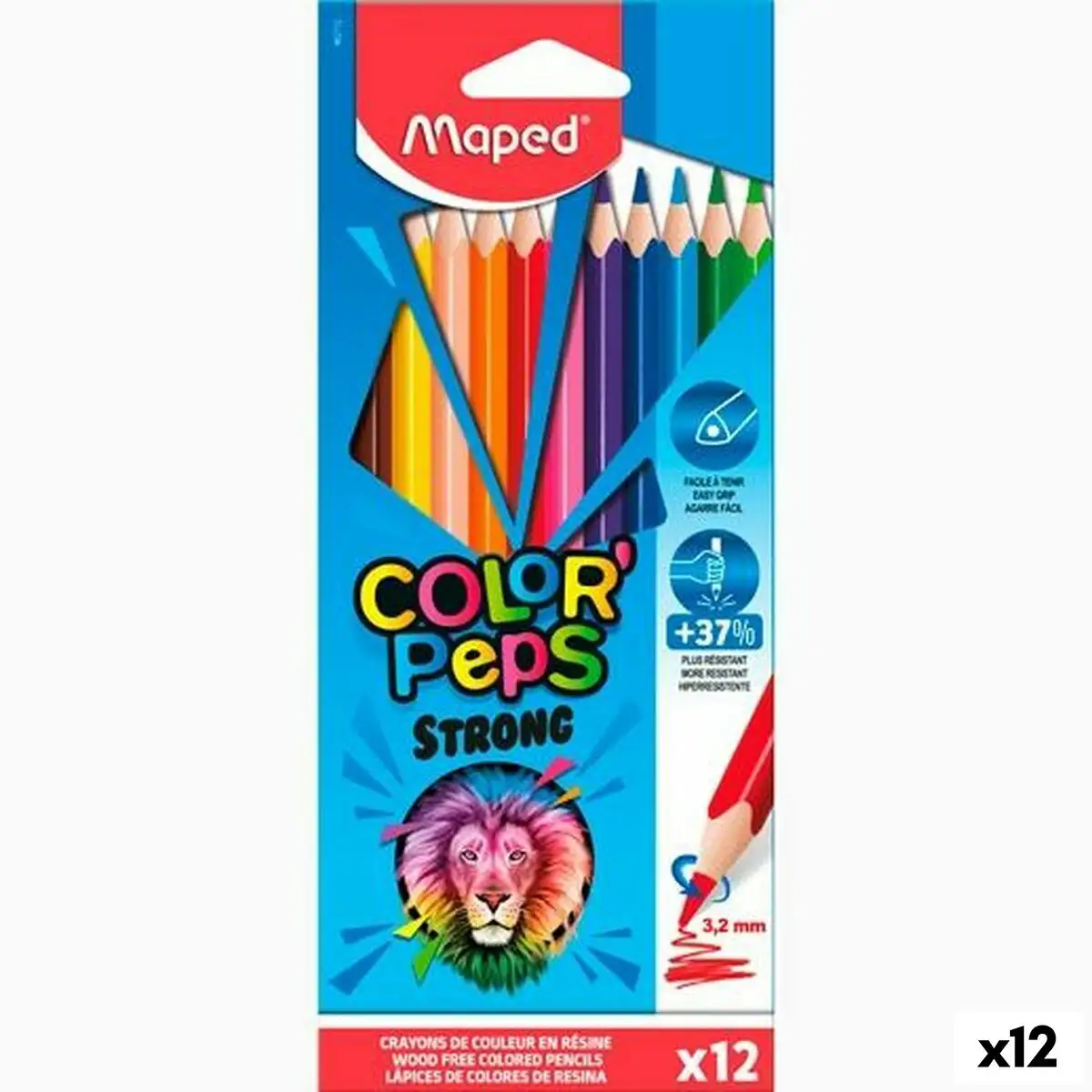 Crayons de couleur maped color peps strong multicouleur 12 pieces 12 unites _2913. DIAYTAR SENEGAL - Votre Univers Shopping Éclectique. Explorez nos offres variées et découvrez des articles qui embrassent la diversité et la polyvalence de vos besoins.