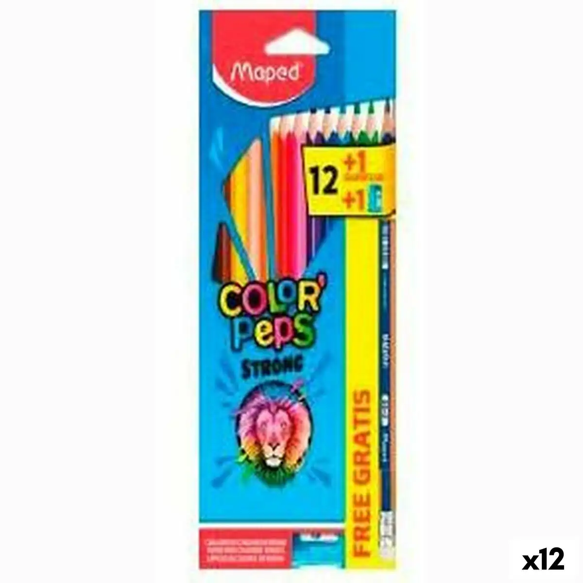 Crayons de couleur maped color peps strong multicouleur 12 unites _4065. Bienvenue chez DIAYTAR SENEGAL - Où le Shopping Devient un Plaisir. Découvrez notre boutique en ligne et trouvez des trésors qui égaieront chaque jour de votre vie.