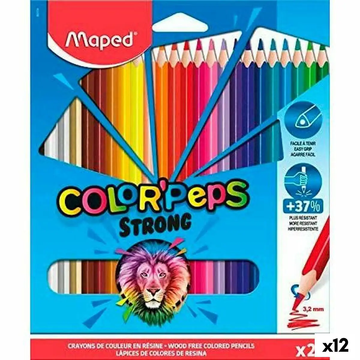 Crayons de couleur maped color peps strong multicouleur 24 pieces 12 unites _8742. DIAYTAR SENEGAL - Où Chaque Achat Raconte une Histoire. Explorez notre boutique en ligne et créez votre propre narration à travers notre diversité de produits, chacun portant une signification unique.