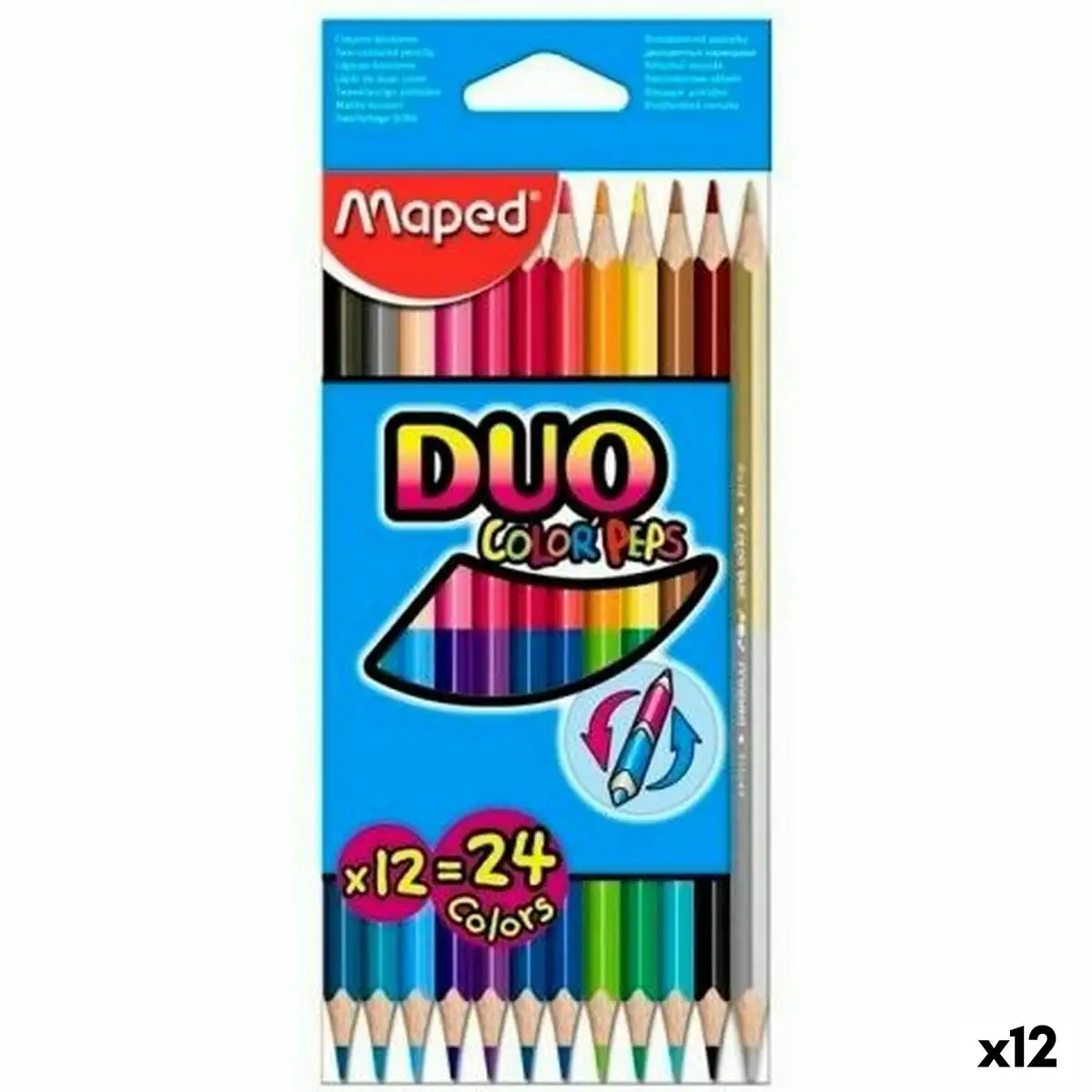 Crayons de couleur maped duo color peps multicouleur 12 pieces double pointe 12 unites _9975. DIAYTAR SENEGAL - Votre Portail Vers l'Exclusivité. Explorez notre boutique en ligne pour découvrir des produits uniques et raffinés, conçus pour ceux qui recherchent l'excellence.