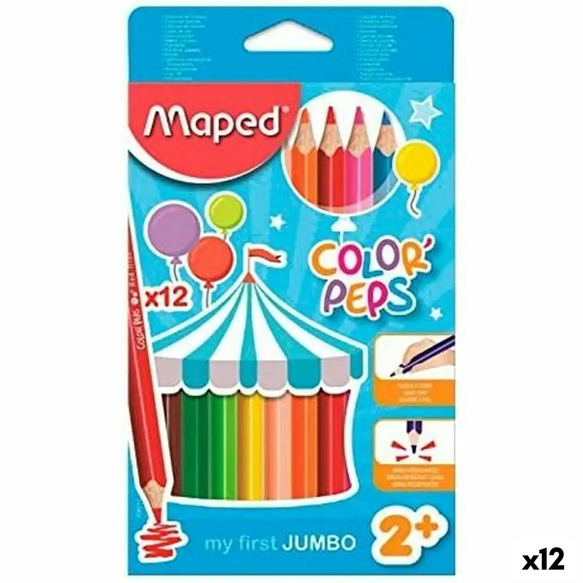 Crayons de couleur maped jumbo color peps multicouleur 12 pieces 12 unites _1193. DIAYTAR SENEGAL - Votre Plaisir Shopping à Portée de Clic. Explorez notre boutique en ligne et trouvez des produits qui ajoutent une touche de bonheur à votre vie quotidienne.