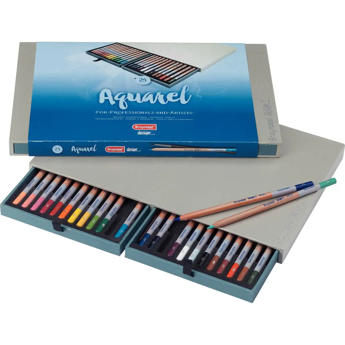Crayons de couleurs pour aquarelle bruynzeel aquarel multicouleur 24 pieces_2641. DIAYTAR SENEGAL - L'Art de Vivre le Shopping Authentique. Découvrez notre boutique en ligne et trouvez des produits qui célèbrent la culture et l'héritage du Sénégal.