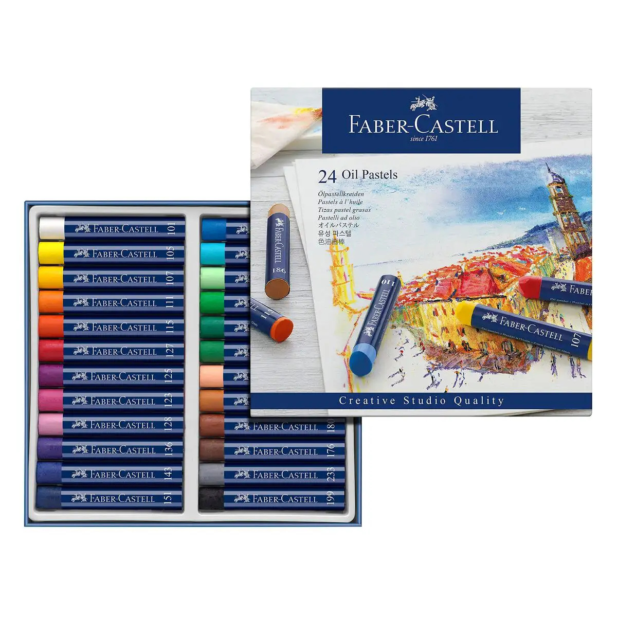 Crayons gras de couleur faber castell fc127024az multicouleur reconditionne a _9648. DIAYTAR SENEGAL - Où Choisir est une Célébration de l'Artisanat. Explorez notre boutique en ligne et choisissez des articles qui incarnent l'art et le savoir-faire du Sénégal.