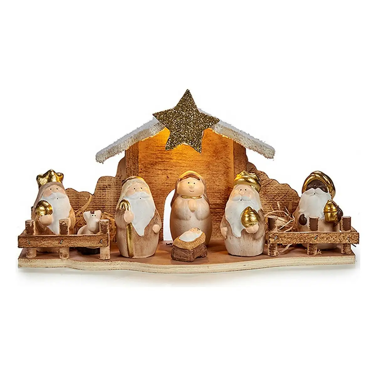 Creche de noel lumiere led 10 5 x 16 x 33 cm gris marron blanc_1531. Découvrez DIAYTAR SENEGAL - Là où le Choix Rencontre la Qualité. Parcourez notre gamme diversifiée et choisissez parmi des produits conçus pour exceller dans tous les aspects de votre vie.