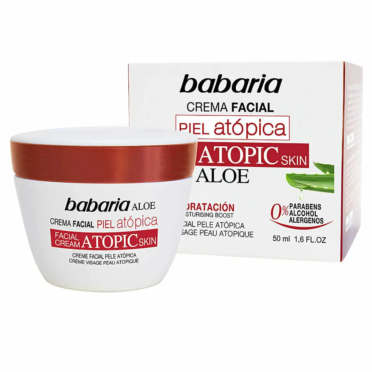 Creme visage babaria avec aloe vera peaux atopiques 50 ml _7953. DIAYTAR SENEGAL - Là où Chaque Achat Contribue à un Rêve. Naviguez à travers notre boutique en ligne et soutenez des artisans talentueux tout en acquérant des trésors.