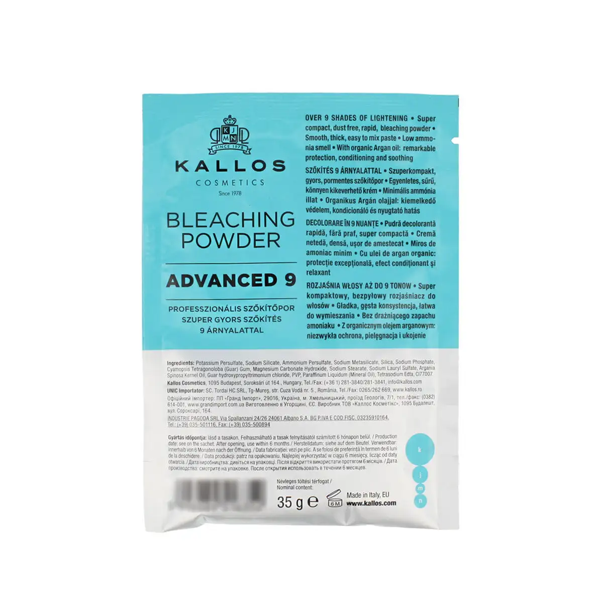 Decolorant kallos cosmetics advanced 9 sous forme de poudre 35 g_3199. DIAYTAR SENEGAL - Où Choisir est un Acte de Création. Naviguez à travers notre plateforme et choisissez des produits qui complètent votre histoire personnelle.