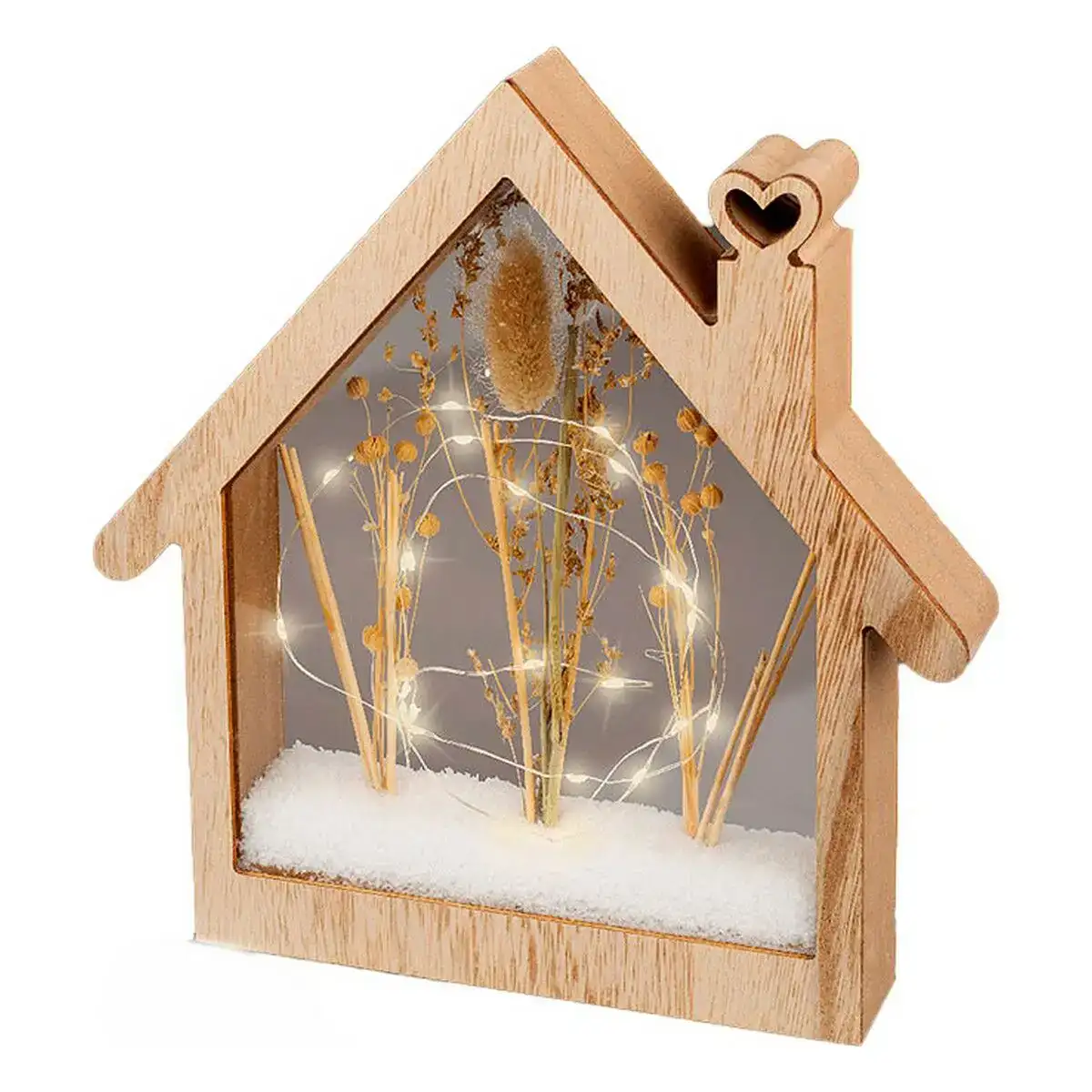 Decoration bois lumiere led petit maison 4 3 x 26 x 27 cm _7861. DIAYTAR SENEGAL - Votre Destination Shopping de Choix. Explorez notre boutique en ligne et découvrez des trésors qui reflètent votre style et votre passion pour l'authenticité.