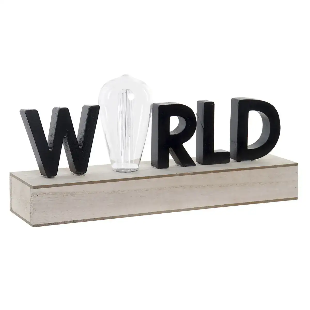 Decoration lumineuse dkd home decor world noir metal bois mdf 30 x 40 cm 34 x 8 x 16 cm_8347. DIAYTAR SENEGAL - Là où Choisir est une Affirmation de Style. Naviguez à travers notre boutique en ligne et choisissez des produits qui vous distinguent et vous valorisent.