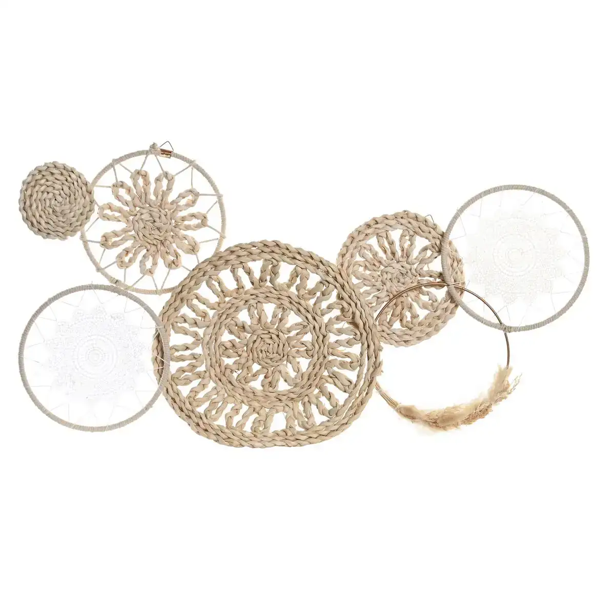 Decoration murale dkd home decor 79 x 7 x 41 5 cm naturel blanc boho_2195. Découvrez DIAYTAR SENEGAL - Là où Votre Shopping Prend Vie. Plongez dans notre vaste sélection et trouvez des produits qui ajoutent une touche spéciale à votre quotidien.